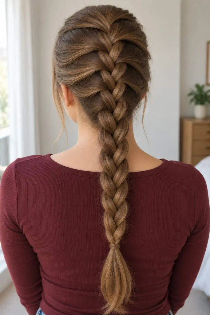 Classic French Braid for Oily Roots