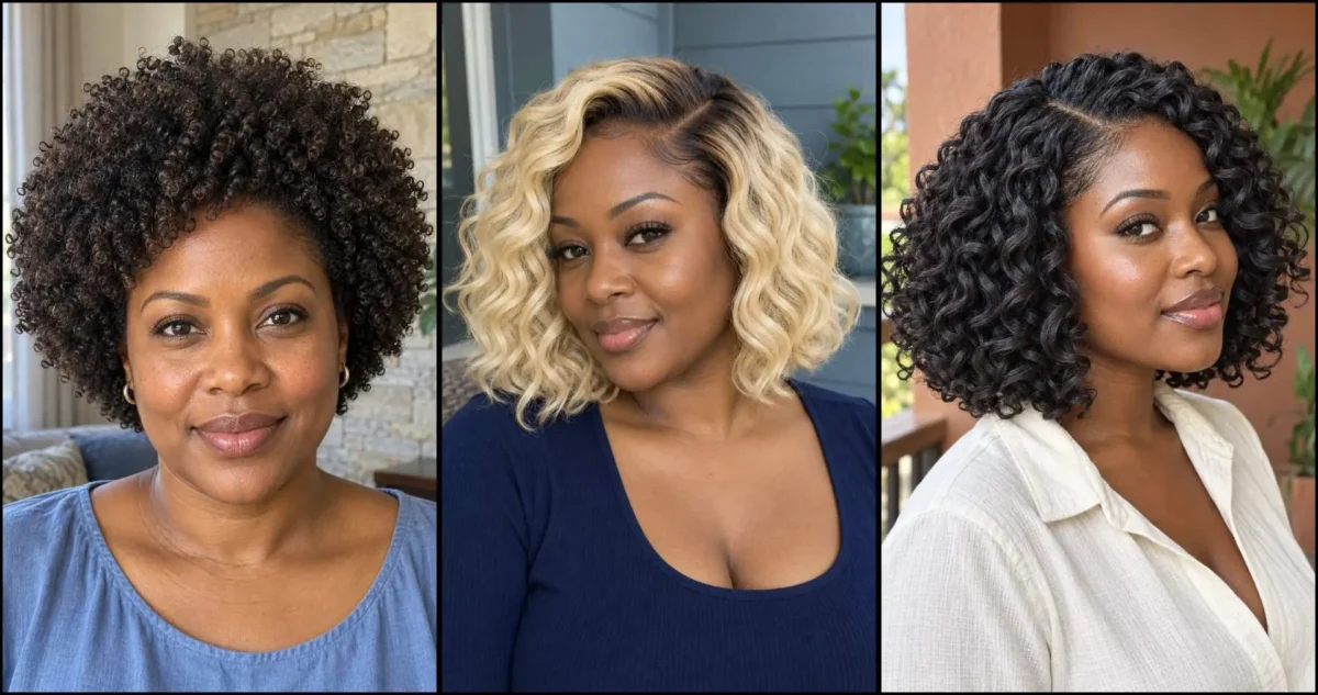 Crochet hairstyles short curly 25 shapes and curl ideas