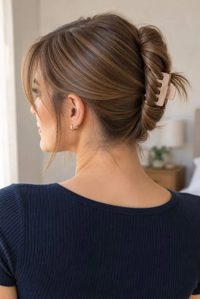 Fine Hair Sleek Claw Sweep