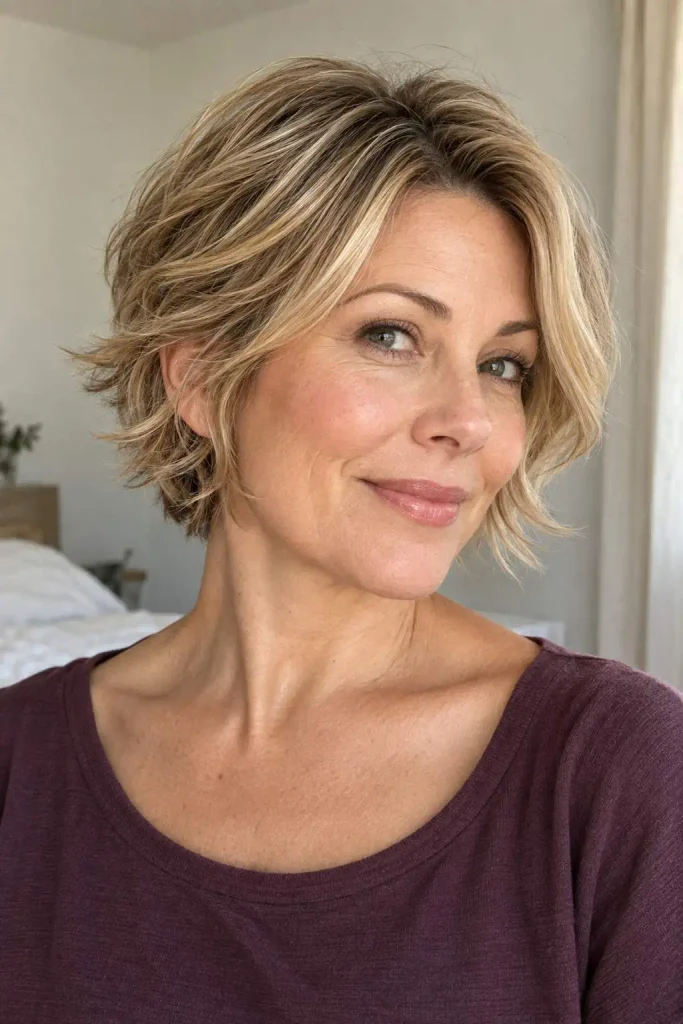Flipped-end bixie with soft volume