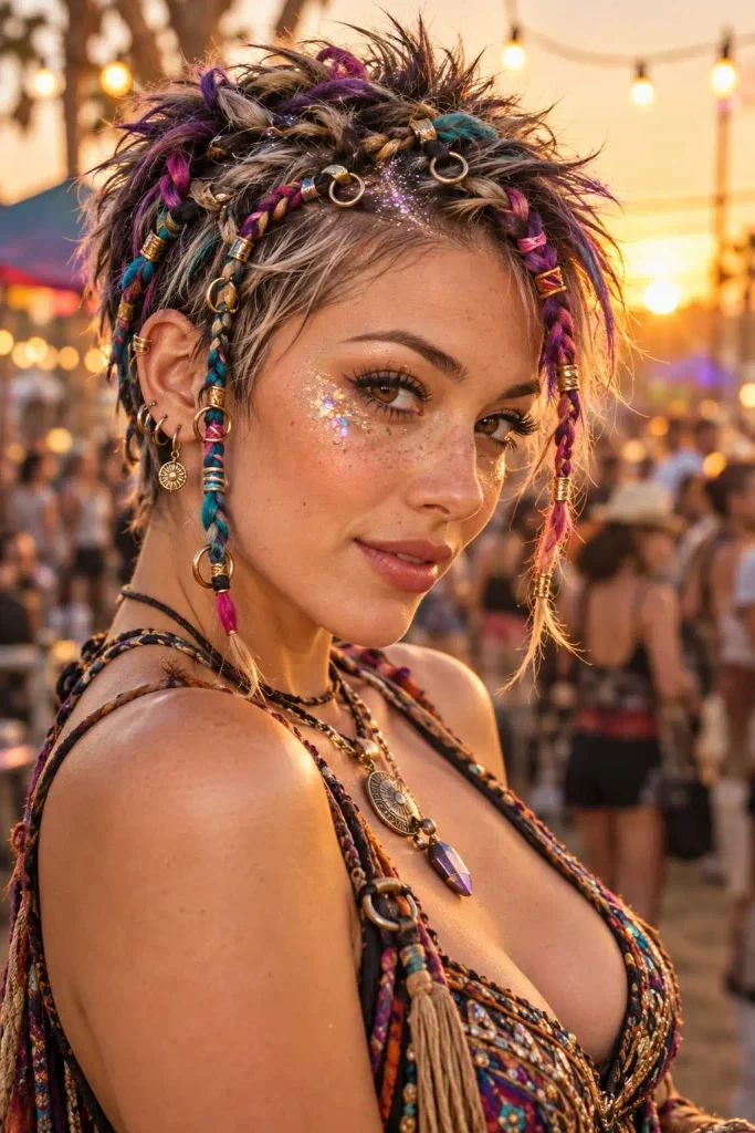 Golden-Hour Festival Braids
