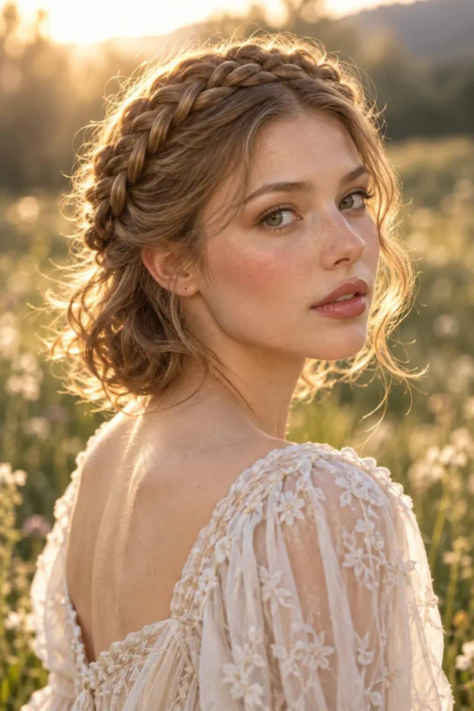 Golden-Hour Meadow Portrait
