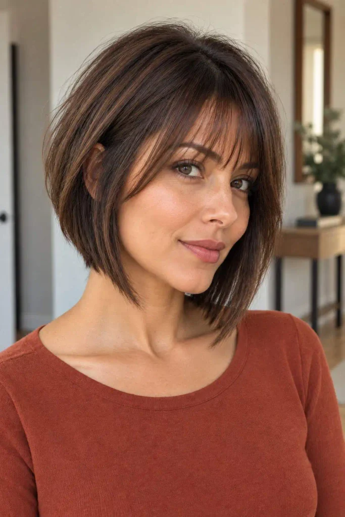 Inverted Bob With Light Bangs