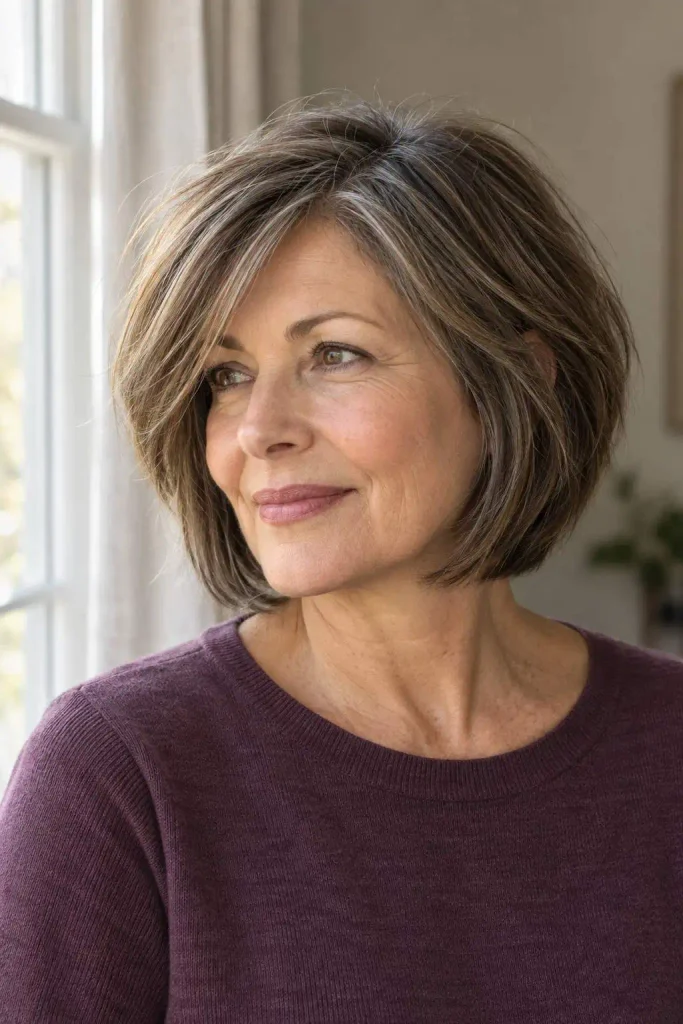 Layered Bob With Long Bangs