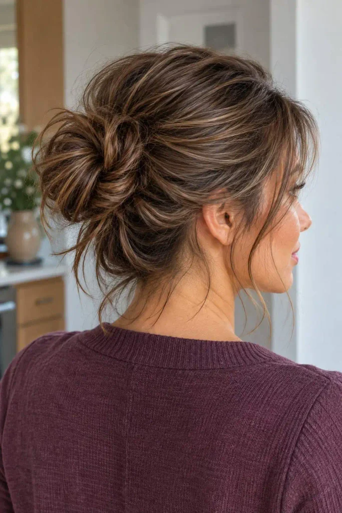 Medium Length Messy Bun