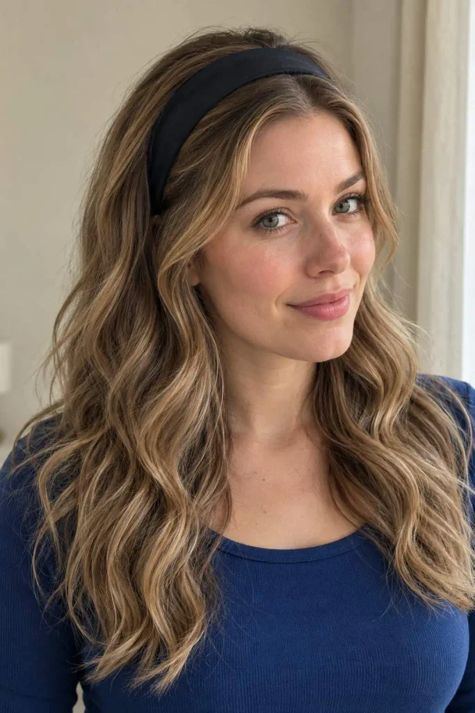 No-Slick-Back Headband Waves for Oily Roots