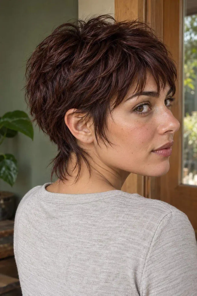 Pixie Mullet With Wispy Nape Length