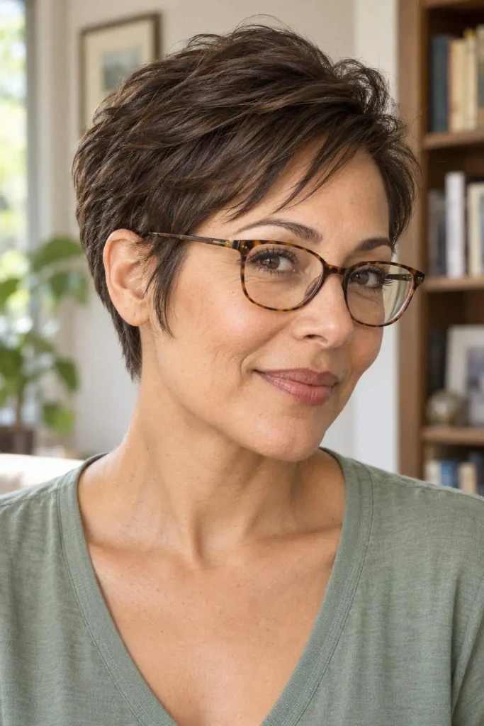 Pixie With Glasses And Wispy Sideburns