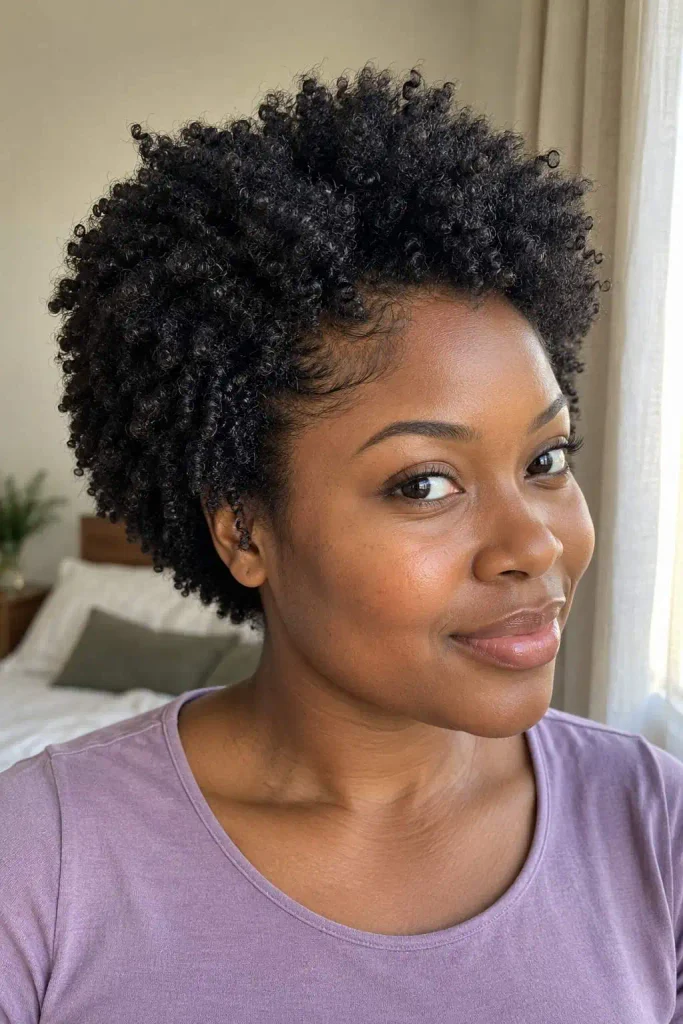 Short 4C curls with shape