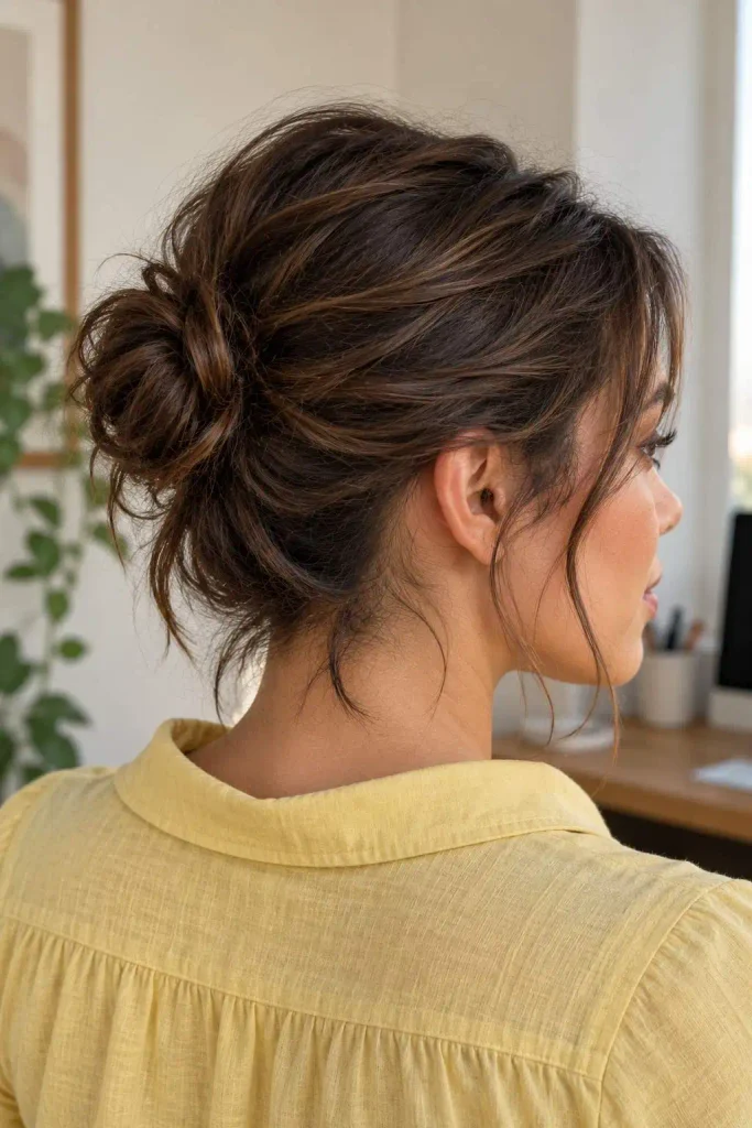 Short Hair Messy Bun