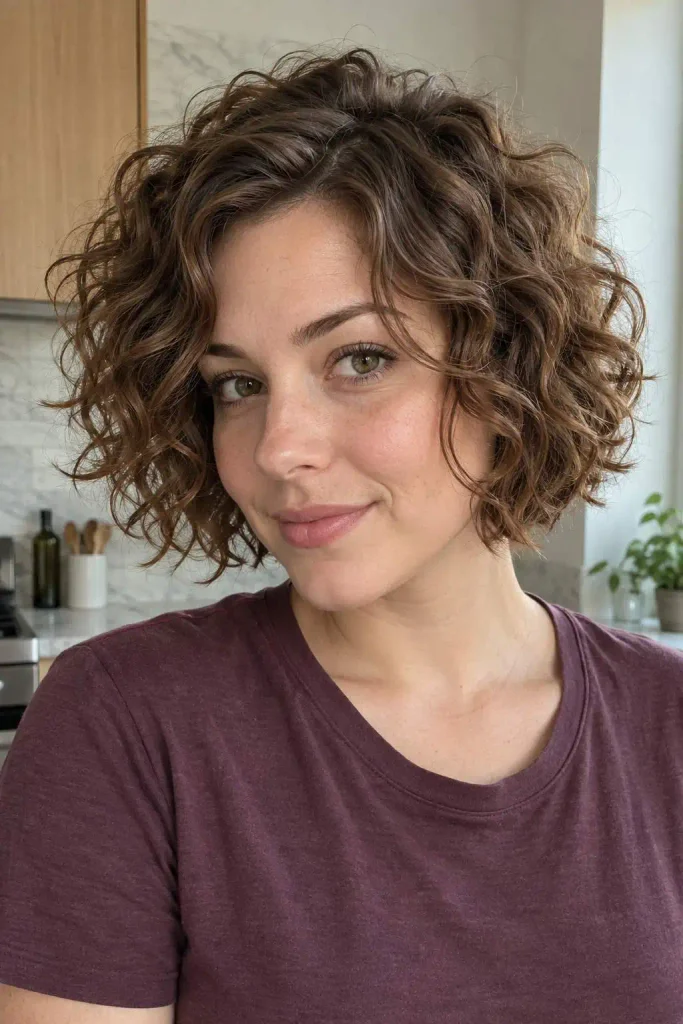 Short curly crop for 2C