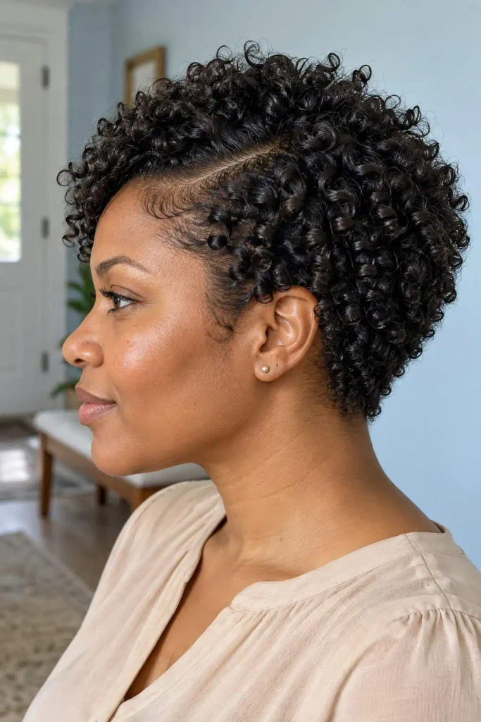 Short curly crop for 3C