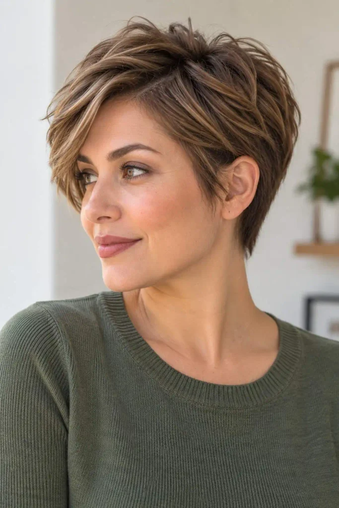 Textured Pixie for Greasy Roots